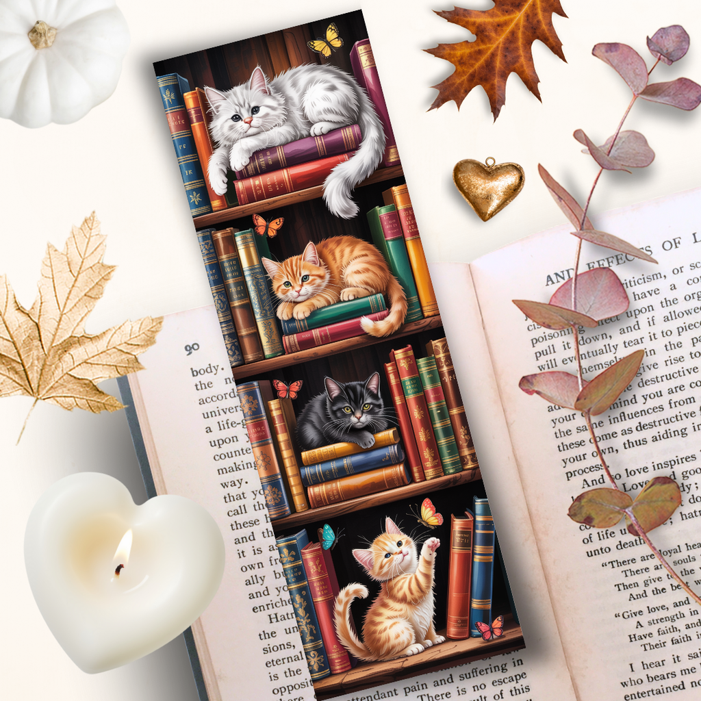Marque Page "Les Secrets des chats lecteurs"