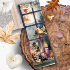 Marque Page "La fenêtre aux ronrons d'automne"