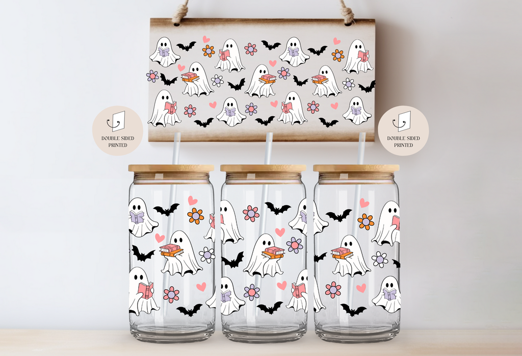 Mug en verre "Reader Ghosts Fall"