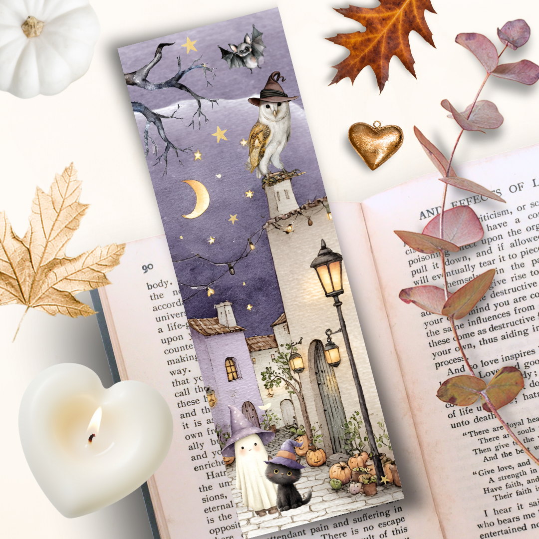 Marque Page "Minuit au Village des Fantômes mignons"
