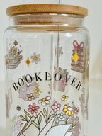 Mug en verre "Book Lover"