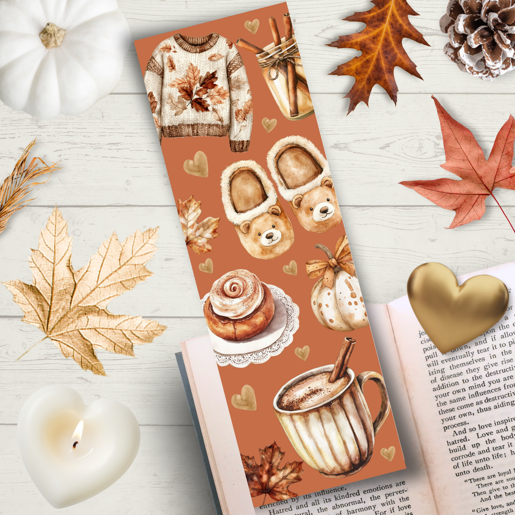 Marque Page "Le temps des petits bonheurs d'automne"