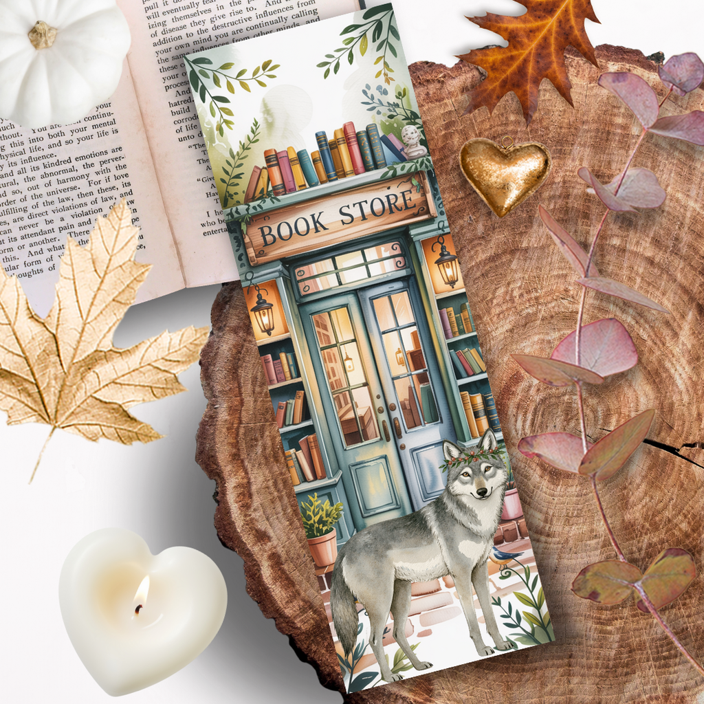 Marque Page "Le loup et la librairie secrète"