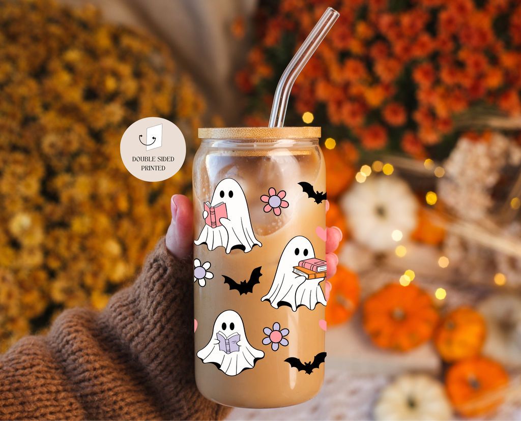 Mug en verre "Reader Ghosts Fall"