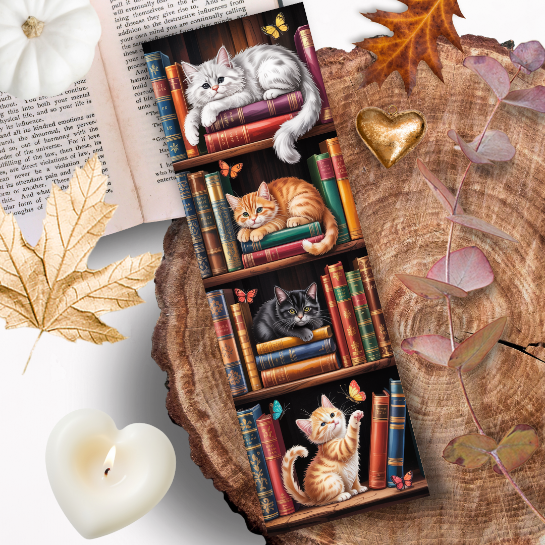 Marque Page "Les Secrets des chats lecteurs"