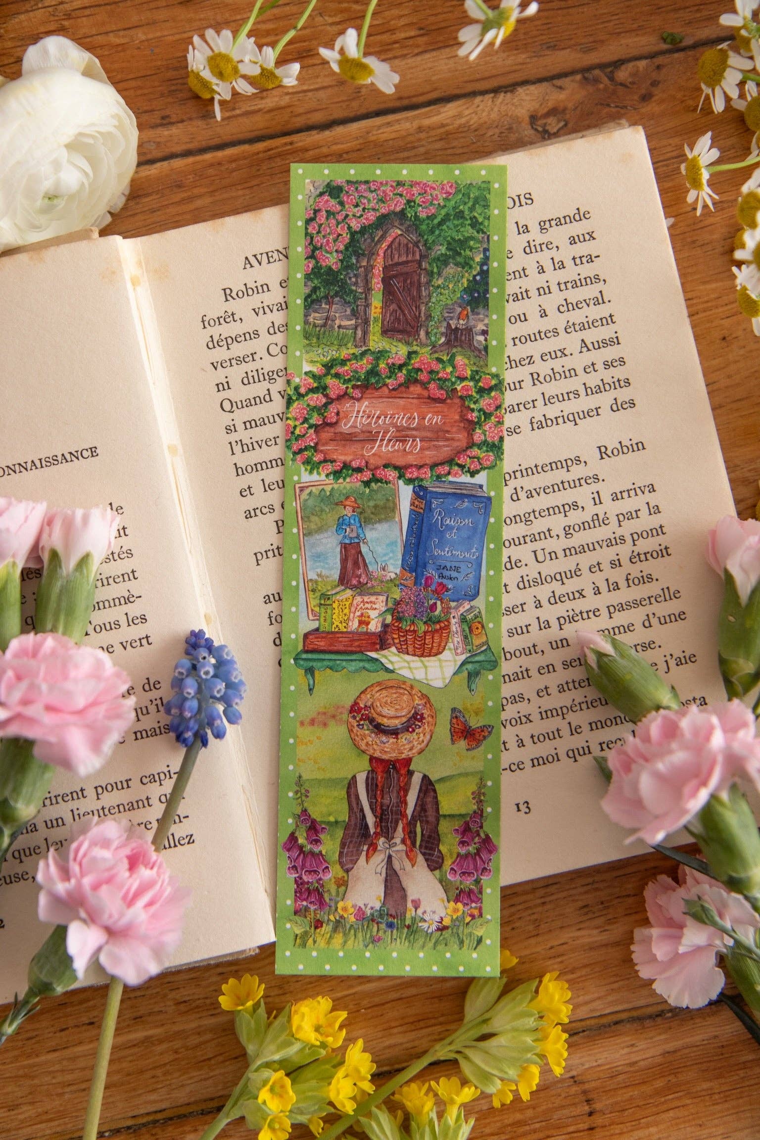 Lot de 3 Marque-pages du Printemps