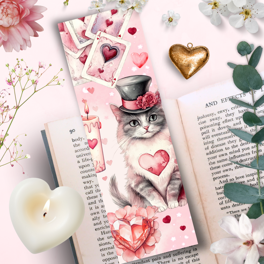 Marque Page "Le Chat Amoureux"