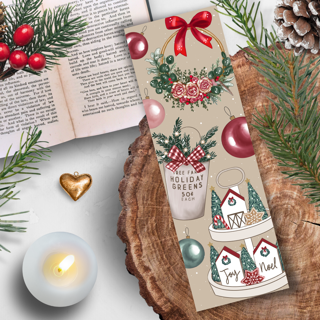 Marque Pages "Couronne de Noël"