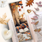 Marque Page "Le repos du chat forestier"