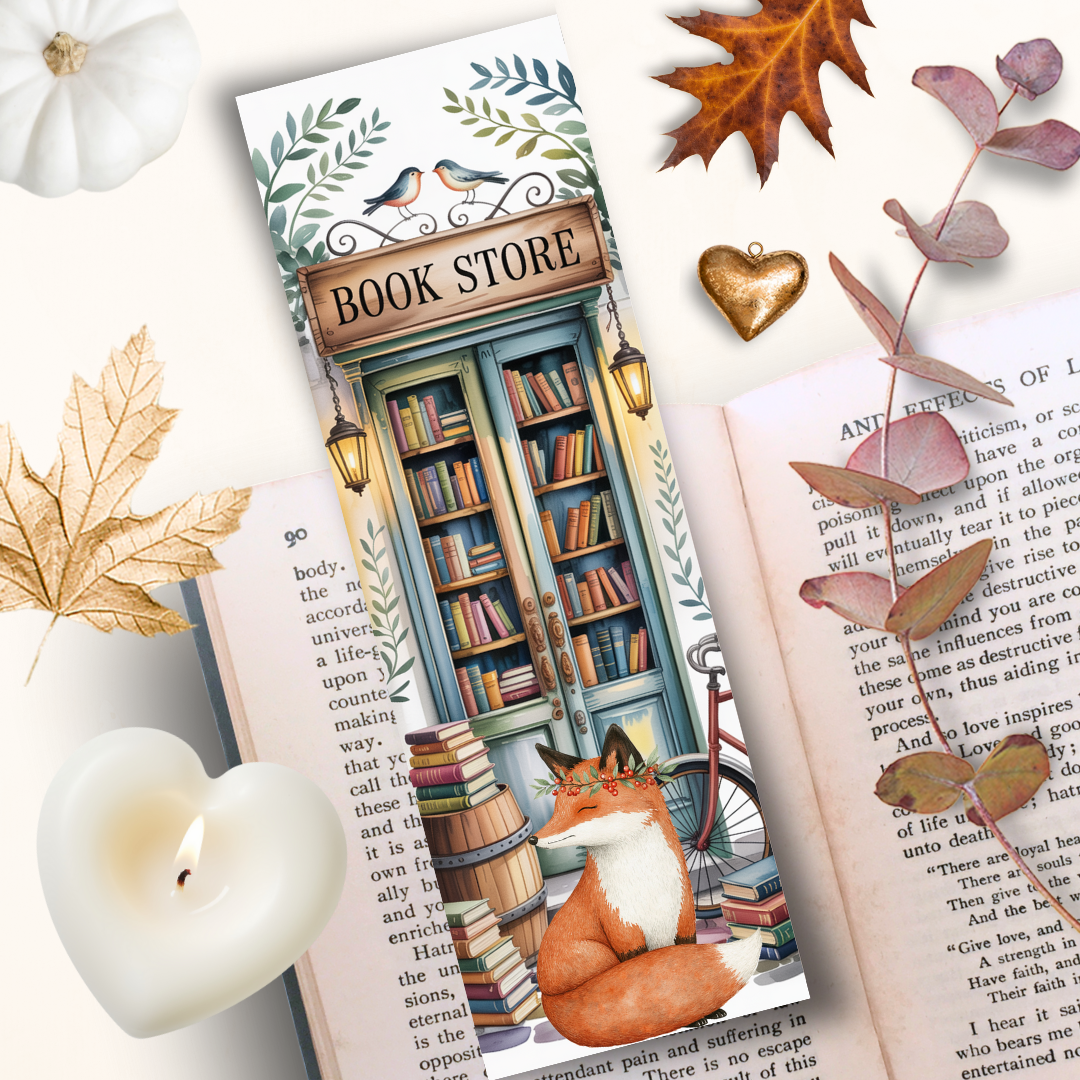 Marque Page "Le renard et la librairie secrète"