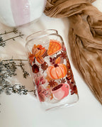 Mug en verre "Ambiance automnale douillette 1"