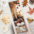 Marque Page "Le repos du chat forestier"
